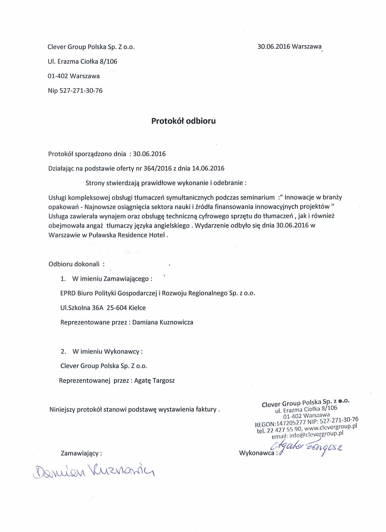 EPRD Biuro Polityki Gospodarczej i Rozwoju Regionalnego Sp. ZO.O.